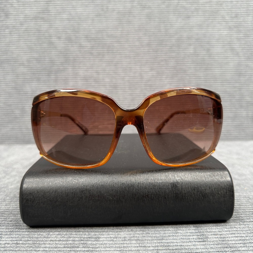 Von Zipper Kismet Oversized Tortoise Y2k Sunglasses Gold Metal Temples Brown